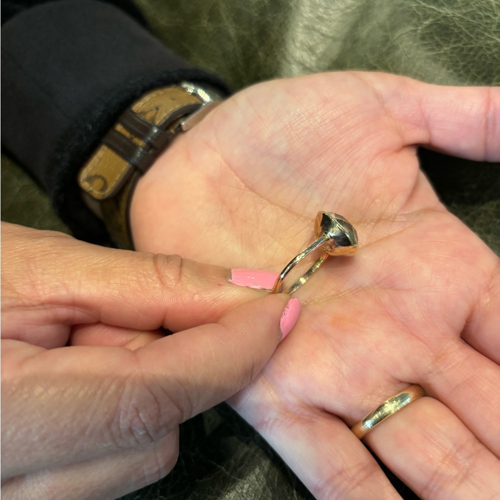 ANTIQUE GEORGIAN PASTE RING - Picture 13 of 14